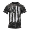 Camo US Flag T-Shirt - Black Camo