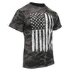 Camo US Flag T-Shirt - Black Camo