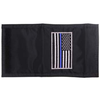 Thin Blue Line Flag Nylon Commando Wallet