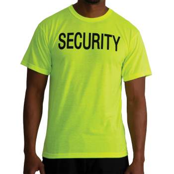 2-Sided Security T-Shirt - Safety Green