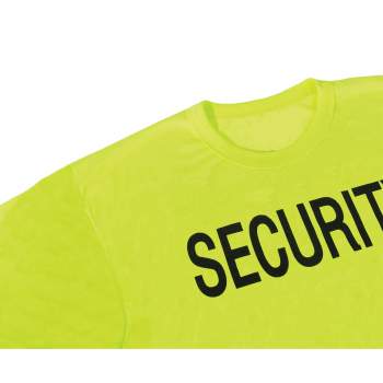 2-Sided Security T-Shirt - Safety Green