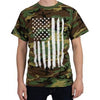 Camo US Flag T-Shirt - Black Camo