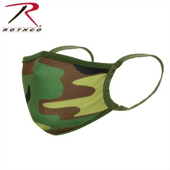 Camo 3-Layer Polyester Face Mask