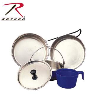 5 Piece Stainless Steel Mess Kit