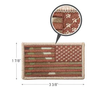 American Flag Patch - Hook Back