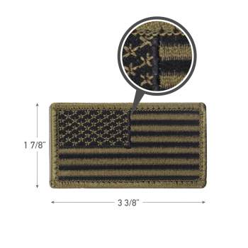 American Flag Patch - Hook Back