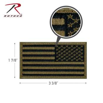 American Flag Patch - Hook Back