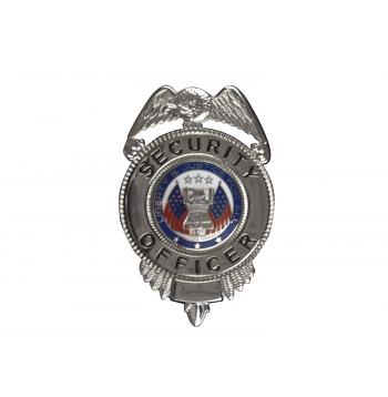 Security Officer Badge w/ Flags