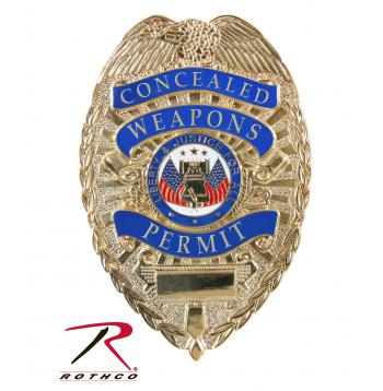 Deluxe "Concealed Weapons Permit" Badge