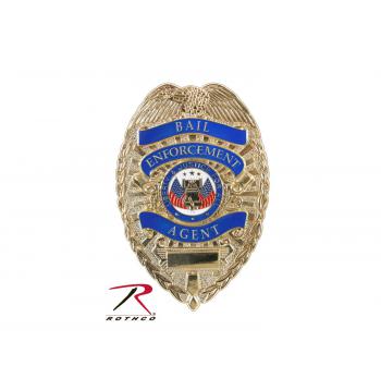 Deluxe Gold Bail Enforcement Agent Badge