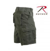 Vintage Style Solid Paratrooper Cargo Shorts