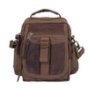 Canvas & Leather Travel Shoulder Bag