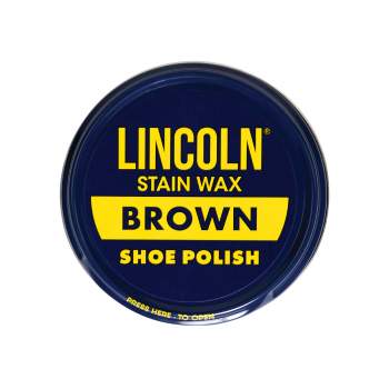 Lincoln Stain Wax Shoe Polish - Brown