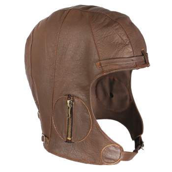 WWII Style Leather Pilot Helmet