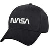 NASA Worm Logo Low Profile Cap - Black