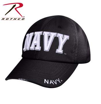 Navy Mesh Back Tactical Cap - Black