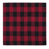 Red Plaid Bandana –  27" X 27"