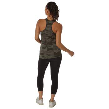 Womens Camo Workout Performance Tank Top