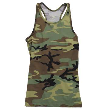 Womens Camo Workout Performance Tank Top