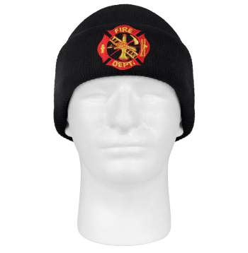 Deluxe Fire Department Embroidered Watch Cap