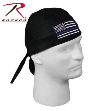 Thin Blue Line Flag Headwrap