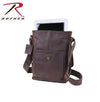 Brown Leather Military Tech Bag