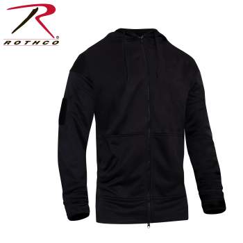 Concealed Carry Zippered Hoodie - Black