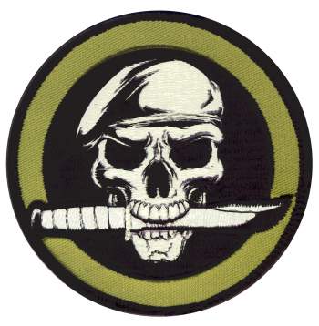 Military Skull & Knife Morale Patch