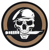 PVC Military Skull & Knife Morale Patch