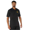 USMC Eagle, Globe & Anchor Moisture Wicking Polo Shirt - Black