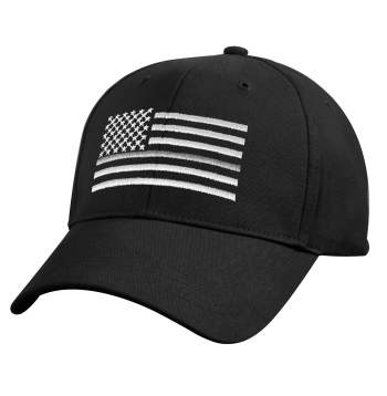 Thin Silver Line Flag Low Pro Cap