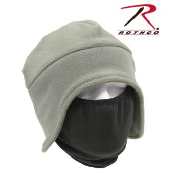 Convertible Fleece Cap w/ Poly Facemask