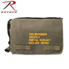 Heavyweight Canvas Classic Messenger Bag With Military Stencil