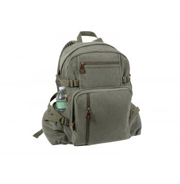 Jumbo Vintage Style Canvas Backpack