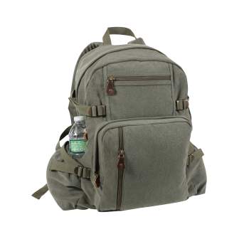 Jumbo Vintage Style Canvas Backpack