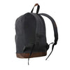 Vintage Style Canvas Teardrop Backpack With Leather Accents