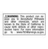 California Prop 65 Chemical Warning Labels