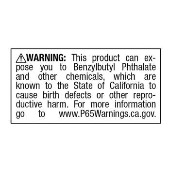 California Prop 65 Chemical Warning Labels