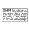 California Prop 65 Chemical Warning Labels