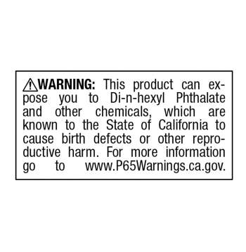 California Prop 65 Chemical Warning Labels