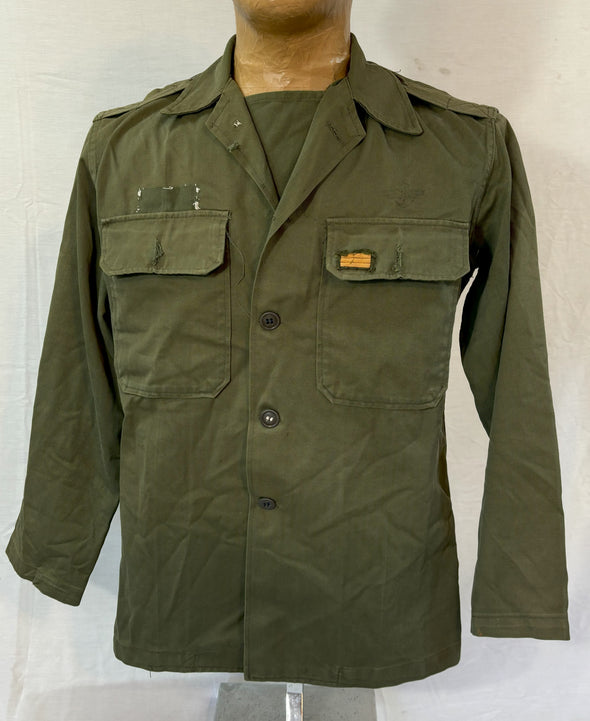 Vintage Republic of Korea Military HBT Fatigue Shirt