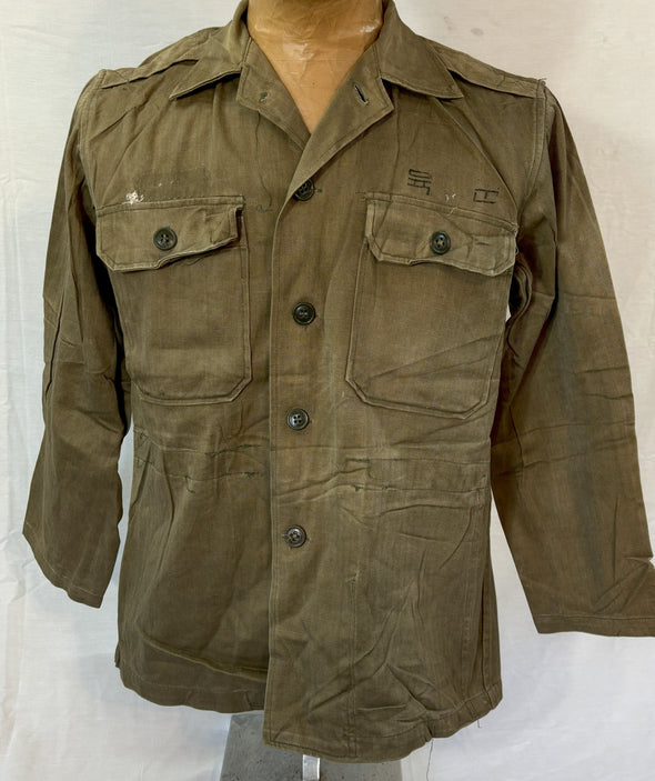 Vintage Republic of Korea Military HBT Fatigue Shirt