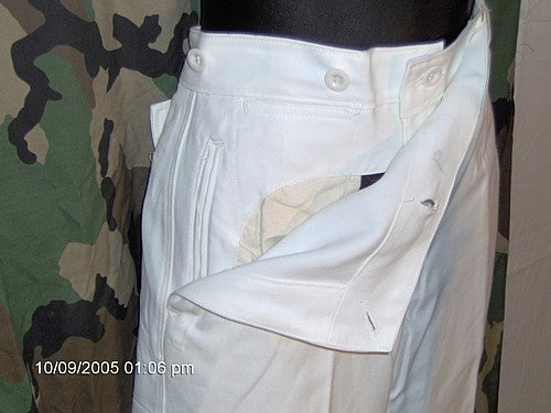West German Navy Issue White Sailor Pants