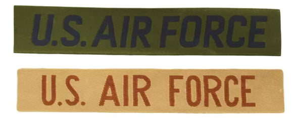 GI "U.S. AIR FORCE" Sew-On Chest Name Tapes