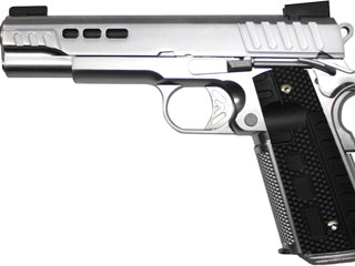 Asend Airsoft Custom Gas Blowback Silver Airsoft Pistol