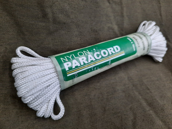 Military Style 52 Ft White Nylon Paracord