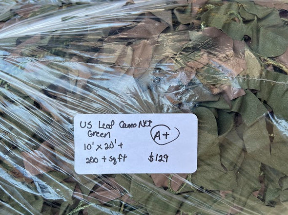 Vintage US Military 200 sq/ft "Leaf" Camo Netting